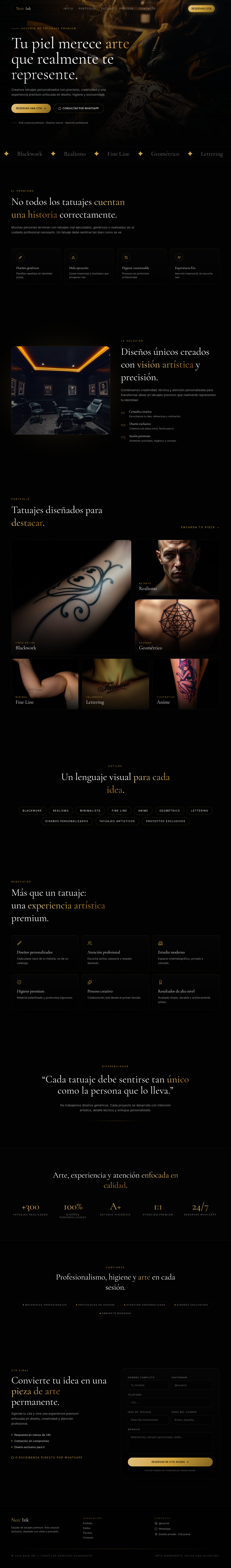 Noir Ink — Arte Corporal Exclusivo